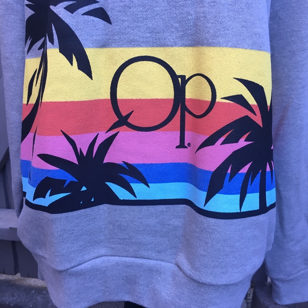 βSOLDβHOST PICK π Vintage OP Palm Tree Sweatshirt - Picture 3 of 6